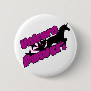 Badge Rond 5 Cm Puissance Unicorne
