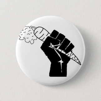 Badge Rond 5 Cm Puissance végétarienne ! Bouton