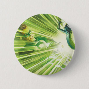 Badge Rond 5 Cm Puissance verte de lanterne
