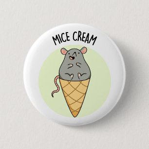 Badge Rond 5 Cm Pun de crème glacée amusant