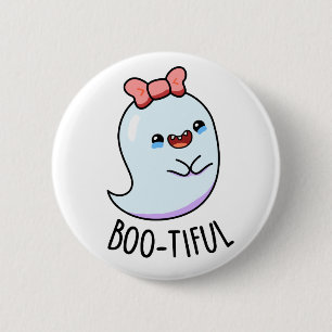 Badge Rond 5 Cm Pun de fantôme de fille drôle et Bootiful Hallowee