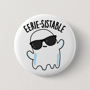 Badge Rond 5 Cm Pun drôle de fantôme effrayant-sistable