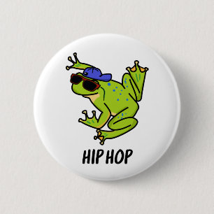 Badge Rond 5 Cm Pun Grenouille qui saute Hip Hop Drôle
