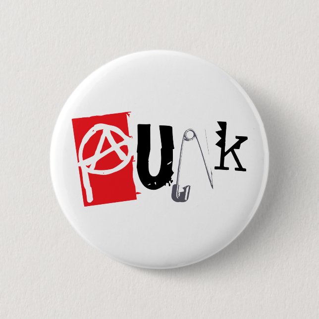 Badge Rond 5 Cm Punk (Devant)