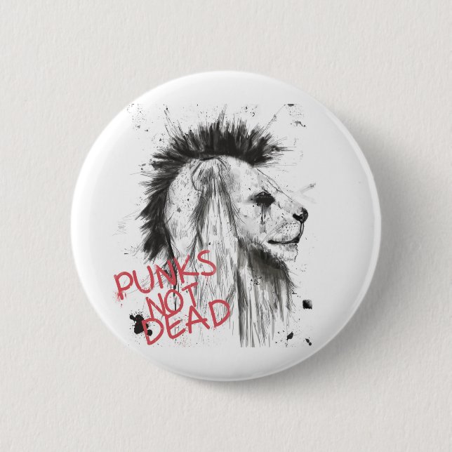 Badge Rond 5 Cm Punks pas complètement (Devant)