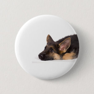 Badge Rond 5 Cm puppy german sheperd