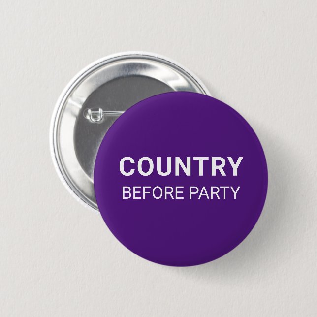 Badge Rond 5 Cm Purple Country Before Party Political  (Devant & derrière)