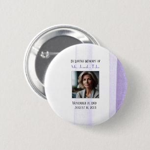 Badge Rond 5 Cm Purple In Love Mémoire Funeral Gardepsaké