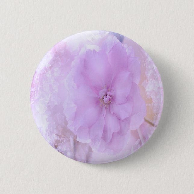Badge Rond 5 Cm Purple Pansy (Devant)