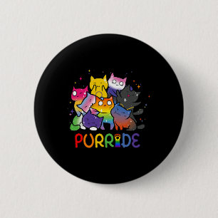 Badge Rond 5 Cm Purride Cat Pride Ally Lgbt Arc-en-ciel Amoureux d