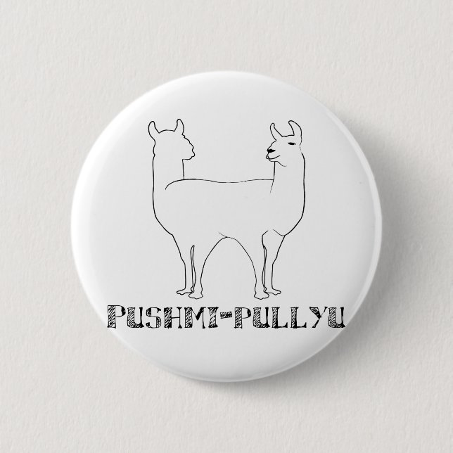 Badge Rond 5 Cm Pushmi-pullyu (Devant)