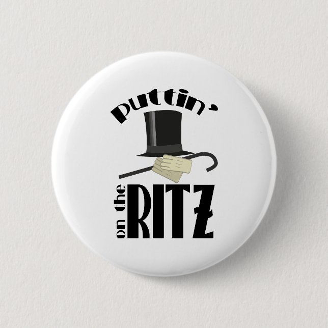 Badge Rond 5 Cm Puttin Ritz (Devant)
