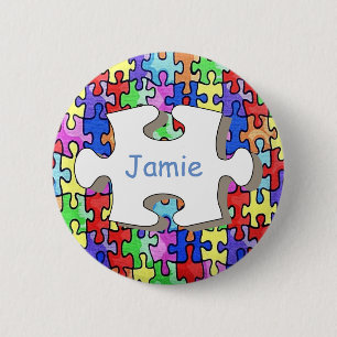 Badge Rond 5 Cm Puzzle