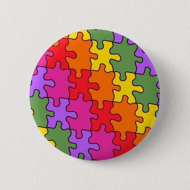 Badge Rond 5 Cm puzzle de l'autisme 33 (Devant)