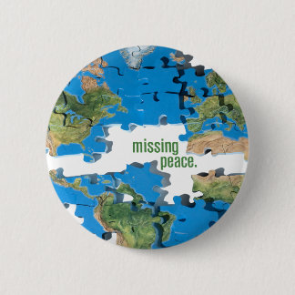 Badge Rond 5 Cm Puzzle de paix du monde