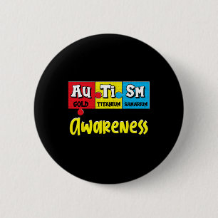 Badge Rond 5 Cm Puzzle de Sensibilisation sur l'autisme drôle Chim
