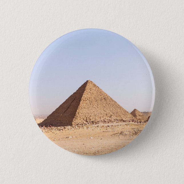 Badge Rond 5 Cm Pyramides d'Égypte (Devant)