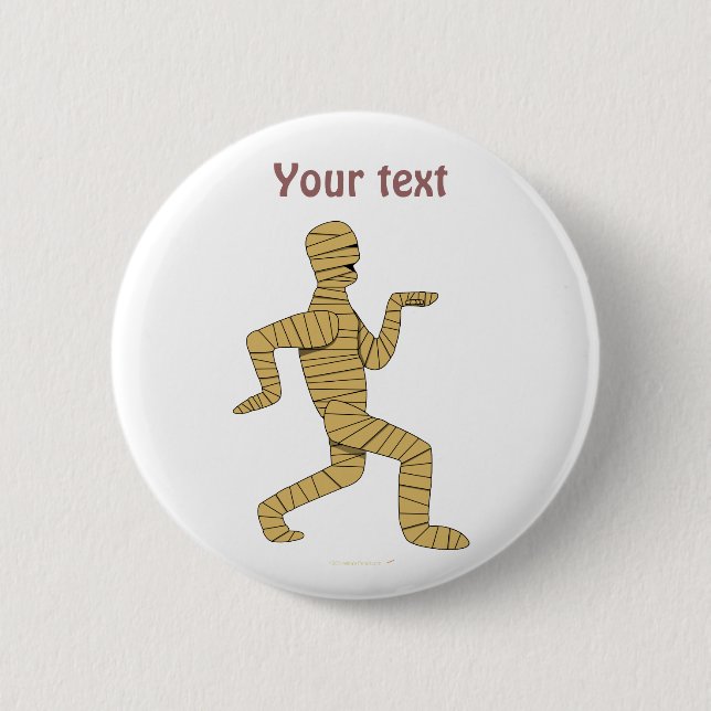 Badge Rond 5 Cm Pyramides égyptiennes de maman de bande dessinée (Devant)