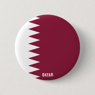 Badge Rond 5 Cm Qatar Flag Cute Patriotic Button