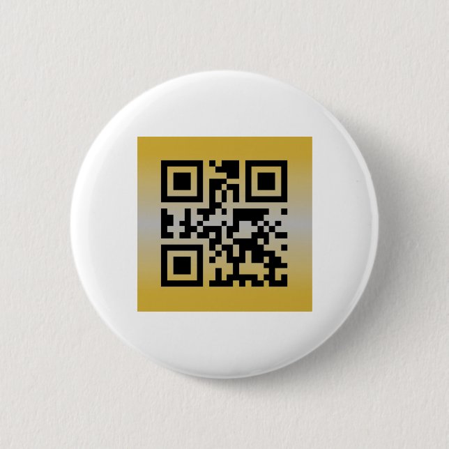 Badge Rond 5 Cm QR Code® dit : HEUREUX ANNIVERSAIRE (Devant)