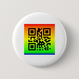 Badge Rond 5 Cm QR Code® dit : PAIX