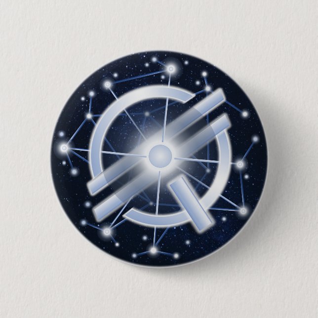 Badge Rond 5 Cm QSI - Bouton (Devant)