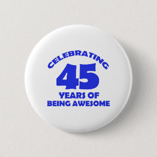 Badge Rond 5 Cm quarante-cinquième conceptions d'ans