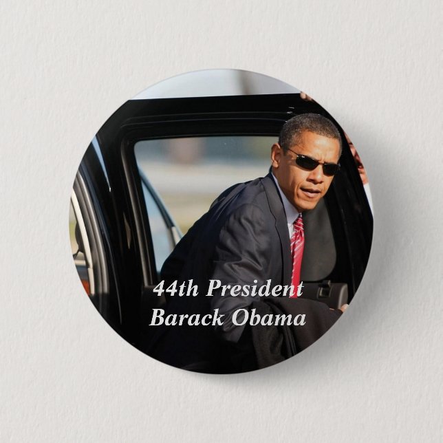 Badge Rond 5 Cm quarante-quatrième Bouton du Président Barack (Devant)