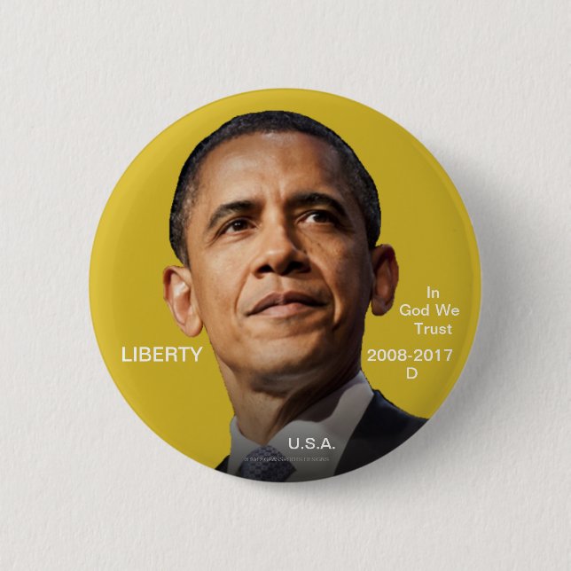 Badge Rond 5 Cm quarante-quatrième Pièce d'or 2008-2017 de POTUS (Devant)