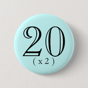 Badge Rond 5 Cm quarantième Bouton de amplification d'anniversair