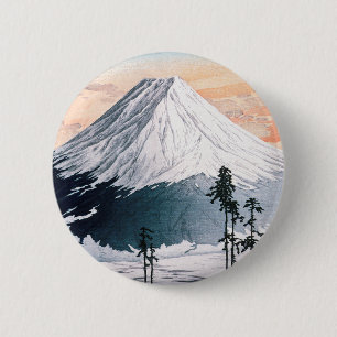 Badge Rond 5 Cm Quartier de Katsuyama par Hiroaki Takahashi