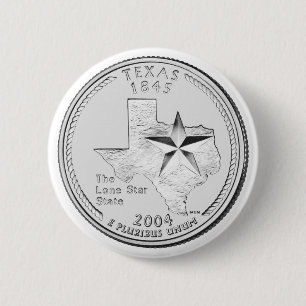 Badge Rond 5 Cm Quartier d'État du Texas