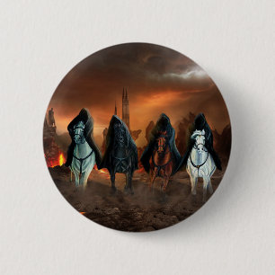 Badge Rond 5 Cm Quatre Chevaliers De L'Apocalypse