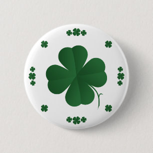 Badge Rond 5 Cm Quatre Cloches De Feuille