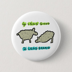 Badge Rond 5 Cm Quatre pattes
