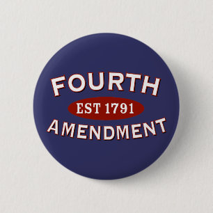 Badge Rond 5 Cm Quatrième est 1791 d'amendement