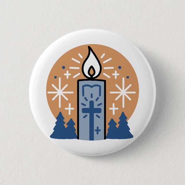 Badge Rond 5 Cm Que la foi brille (Devant)