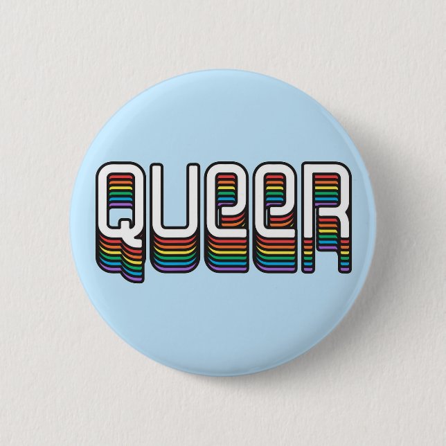 Badge Rond 5 Cm Queer (Devant)