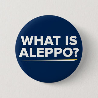 Badge Rond 5 Cm Quel est Alep ? Bouton