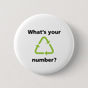Badge Rond 5 Cm Quel est votre nombre ?