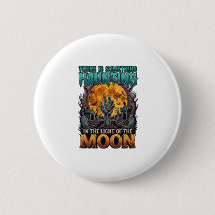 Badge Rond 5 Cm Quelque chose hantant lune Halloween Zombie Main G