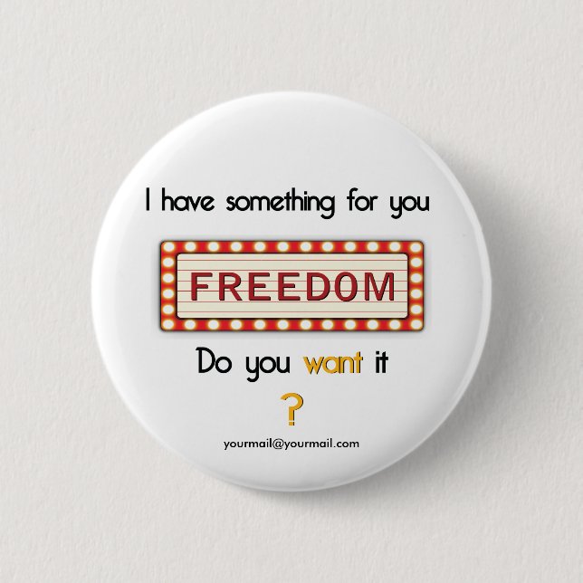 Badge Rond 5 Cm Quelque chose pour vous - affichage (Devant)