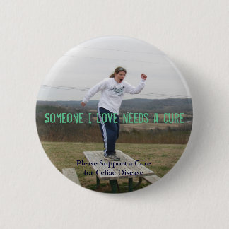 Badge Rond 5 Cm Quelqu'un bouton 1 d'amour d'I