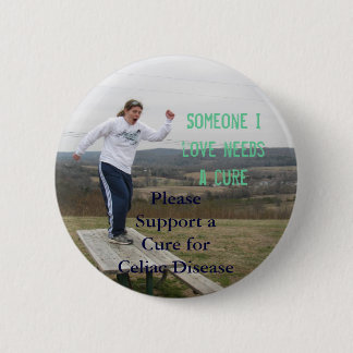 Badge Rond 5 Cm Quelqu'un bouton 2 d'amour d'I