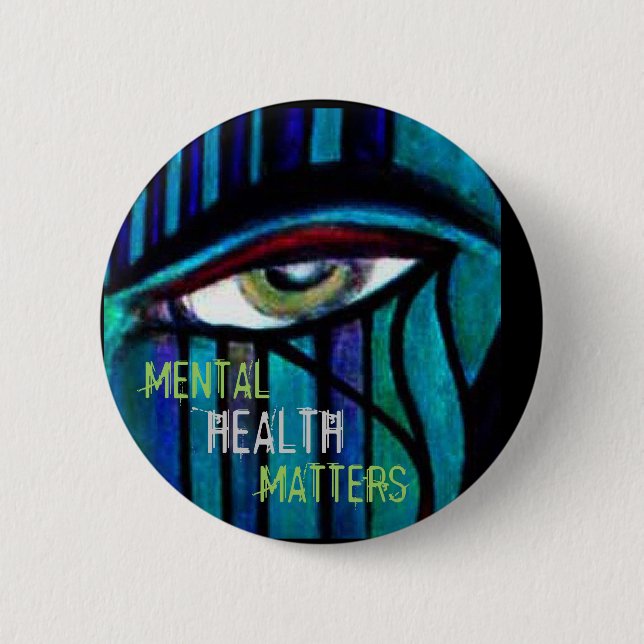 Badge Rond 5 Cm Questions de santé mentale (Devant)