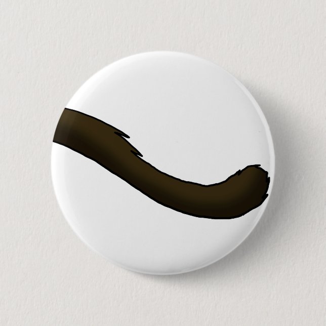 Badge Rond 5 Cm Queue de chat siamois (Devant)