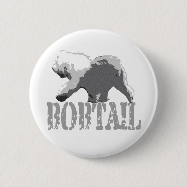 Badge Rond 5 Cm Queue écourtée (Devant)