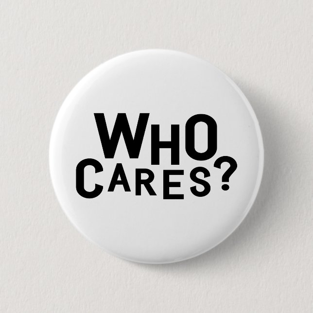 Badge Rond 5 Cm Qui s'inquiète ? (Devant)