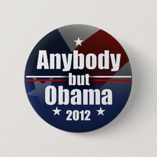 Badge Rond 5 Cm Quiconque mais Obama 2012