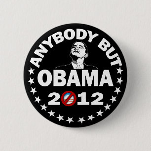 Badge Rond 5 Cm Quiconque mais Obama 2012 - élection 2012
